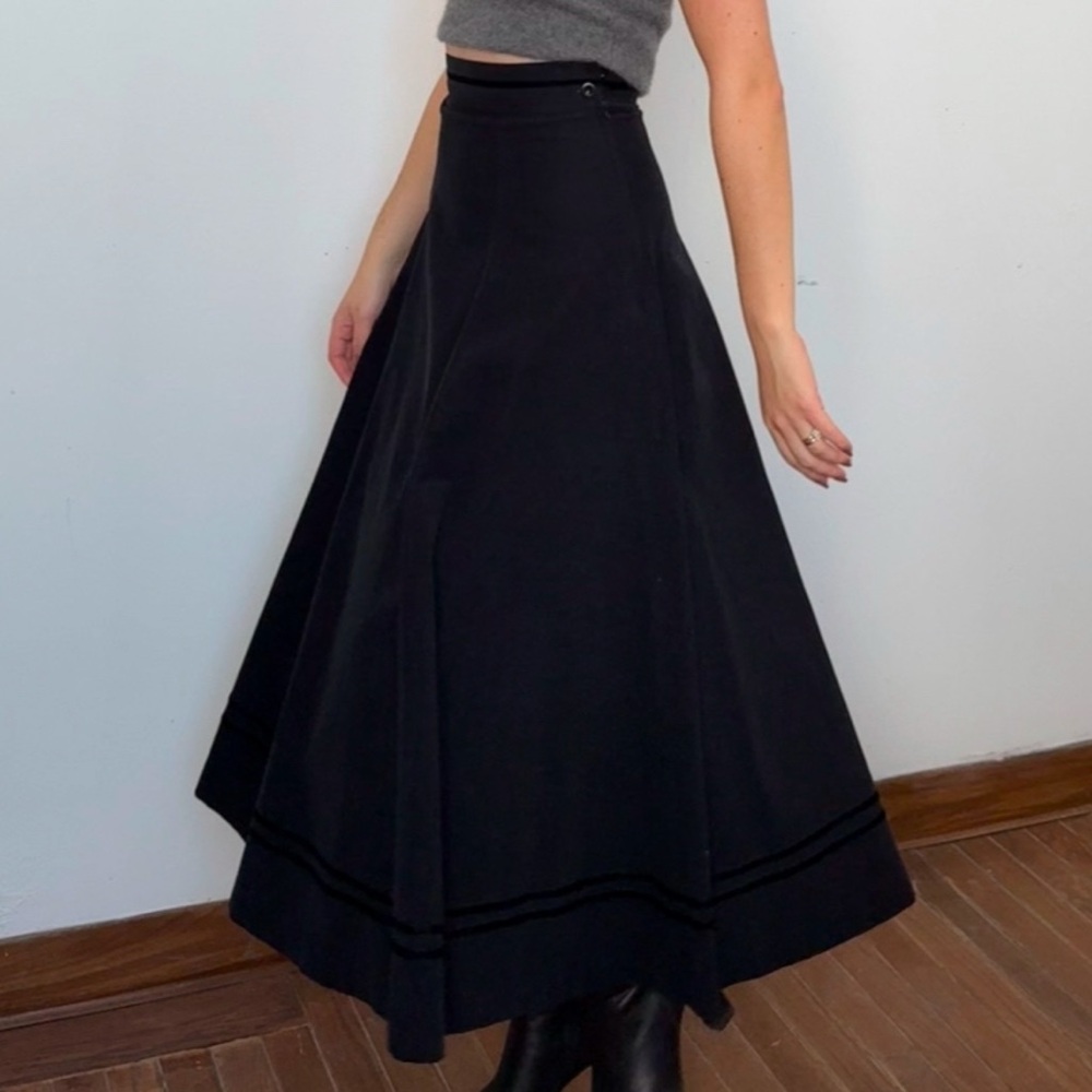 Vintage corduroy circle skirt
